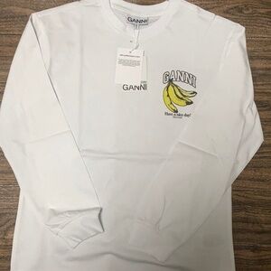 Women’s Ganni banana Pattern Long top size Medium